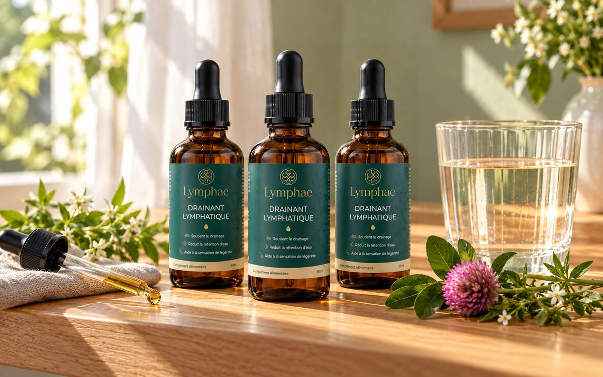 Trois flacons de Drainant Lymphatique Lymphae