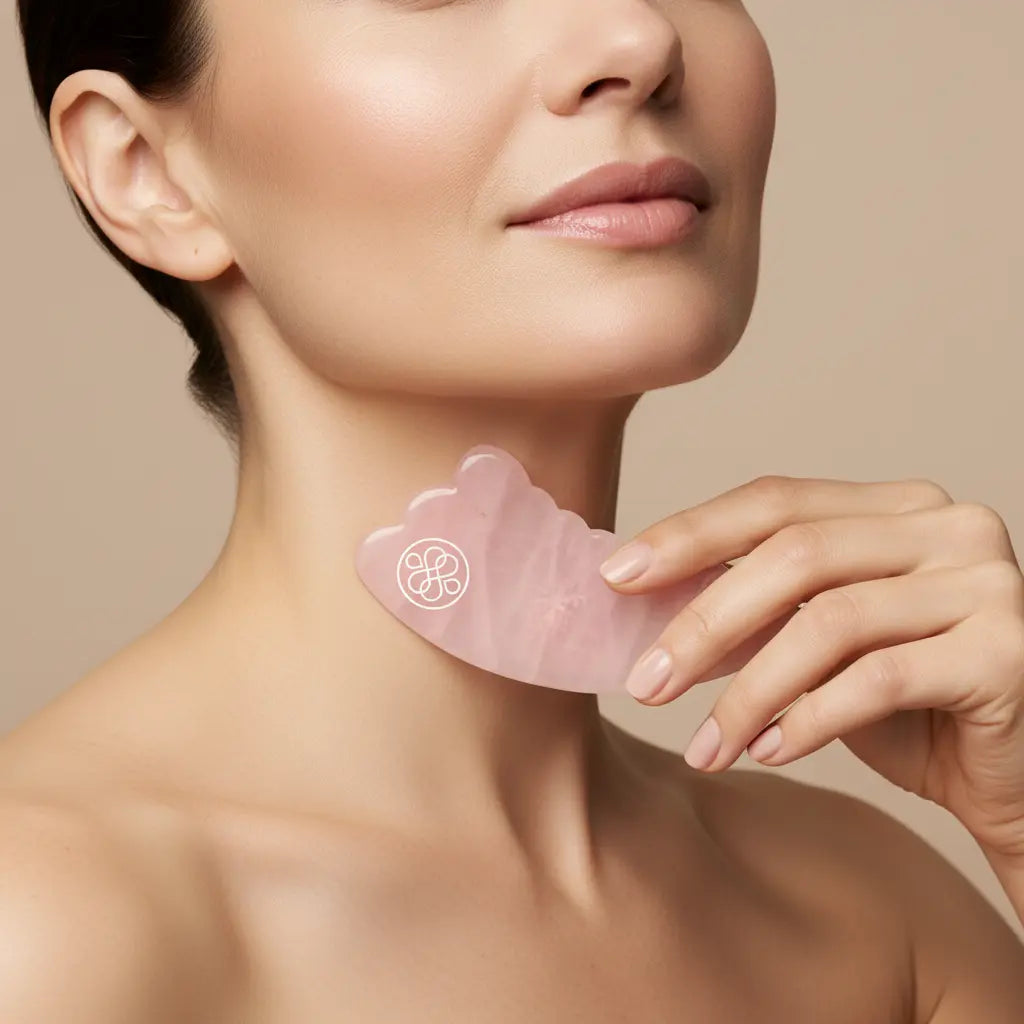 Gua Sha en jade naturel